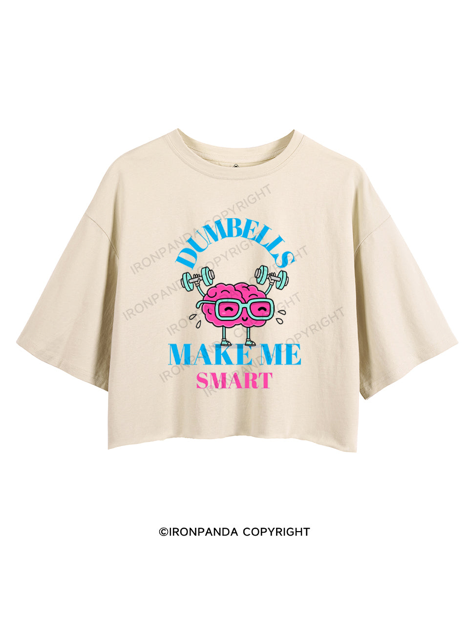 DUMBELLS MAKE ME SMART CROP TOPS