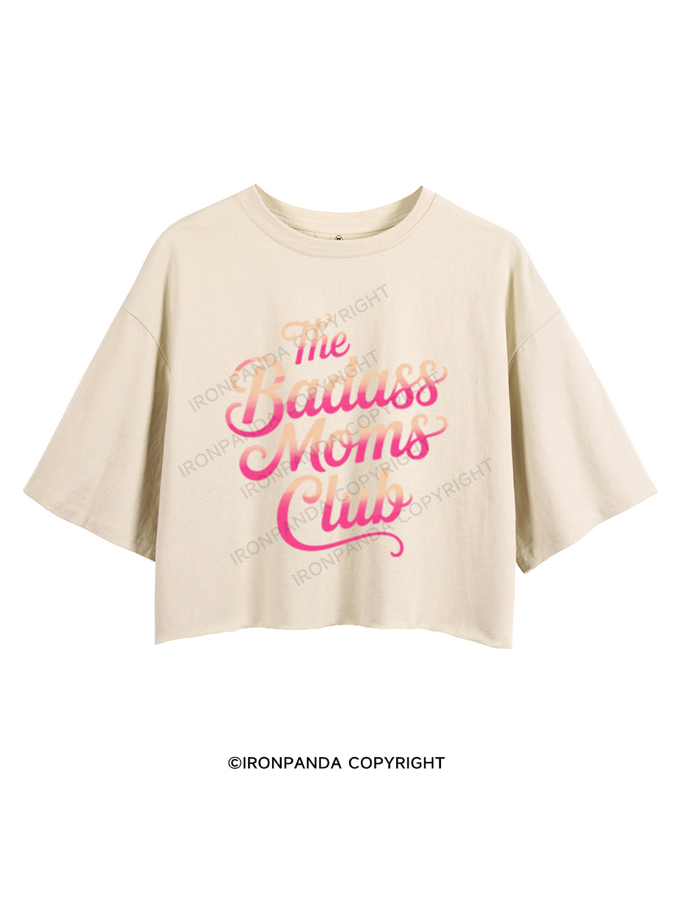 THE BADASS MOMS CLUB CROP TOPS