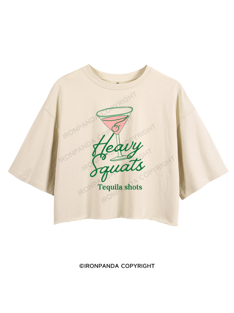 HEAVY SQUATS TEQUILA SHOTS CROP TOPS