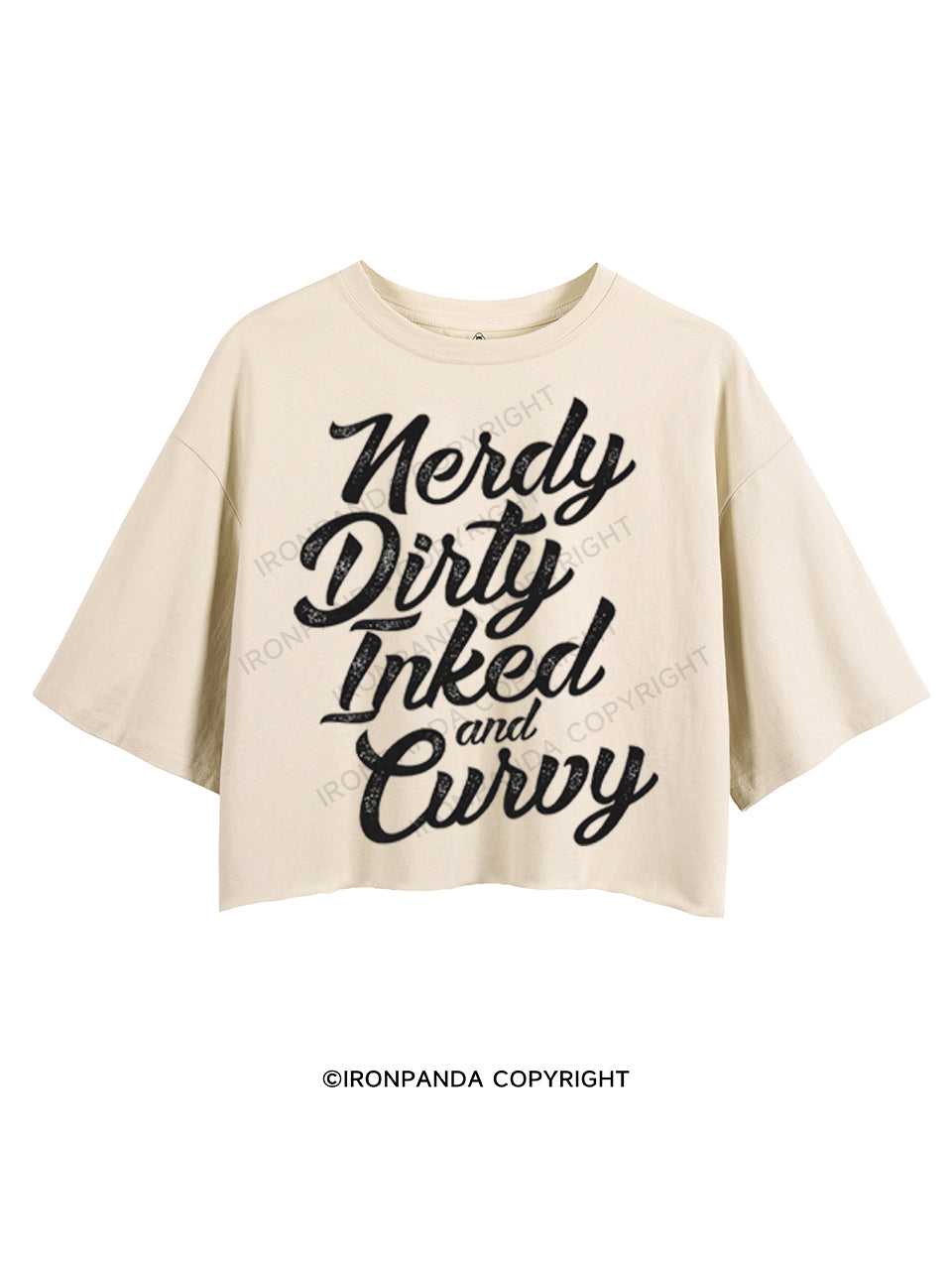 NERDY DIRTY INKED AND CURVY CROP TOPS