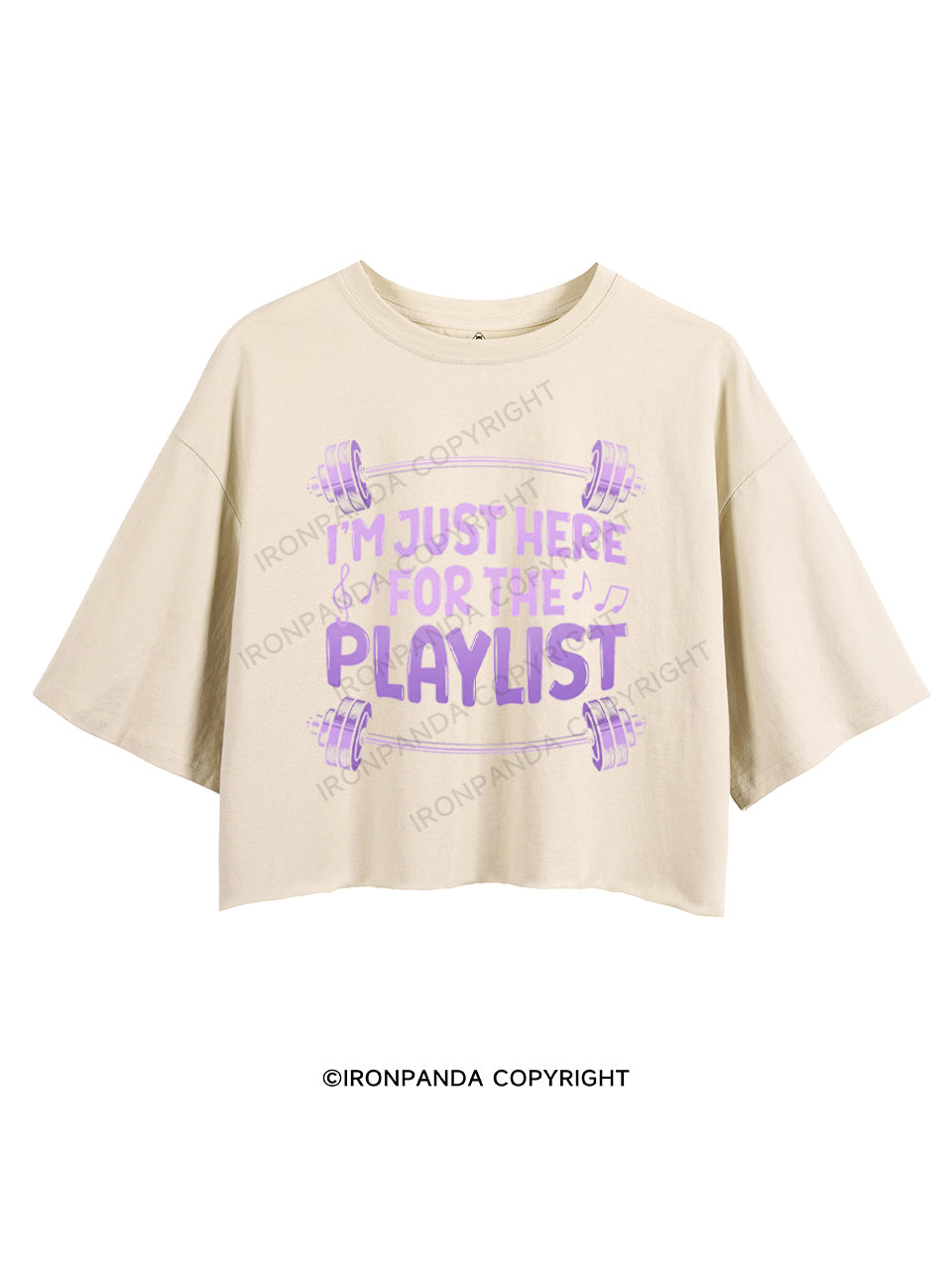 I'M JUST HERE FOR THE PLAYLIST CROP TOPS