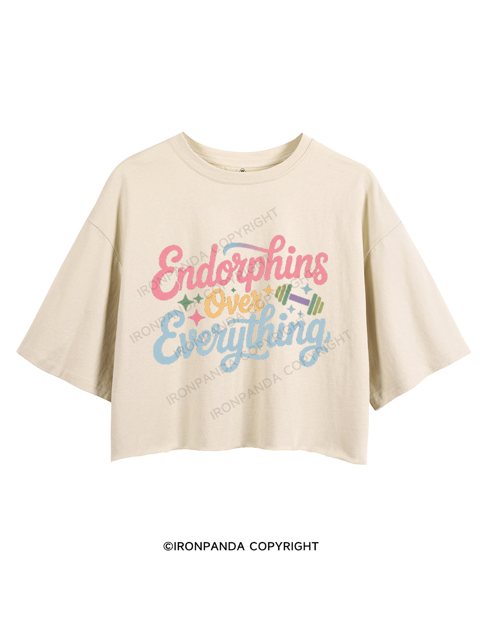 ENDORPHINS OVER EVERYTHING CROP TOPS