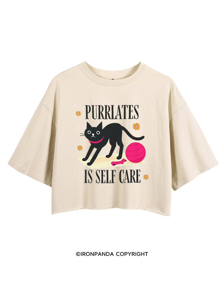 PURRLATES IS SELF CARE CROP TOPS