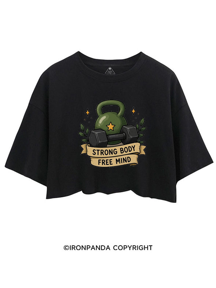 STRONG BODY FREE MIND KETTLEBELL CROP TOPS