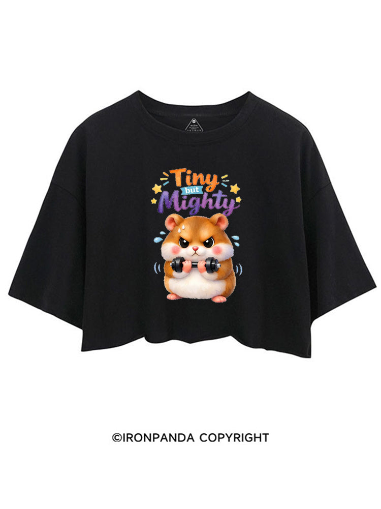 TINY BUT MIGHTY STRONG HAMSTER CROP TOPS