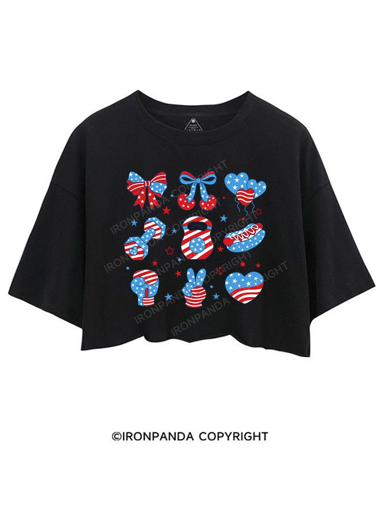FLEX FOR FREEDOM CROP TOPS