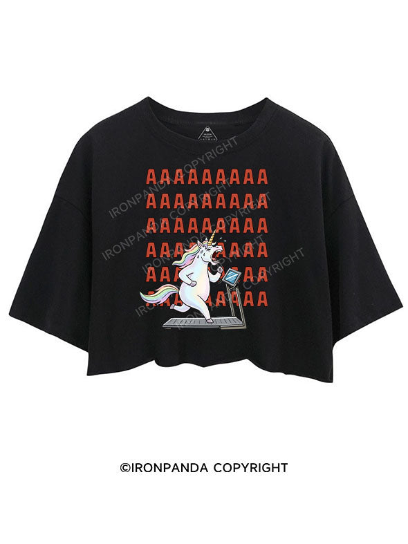 unicorn  cardio CROP TOPS