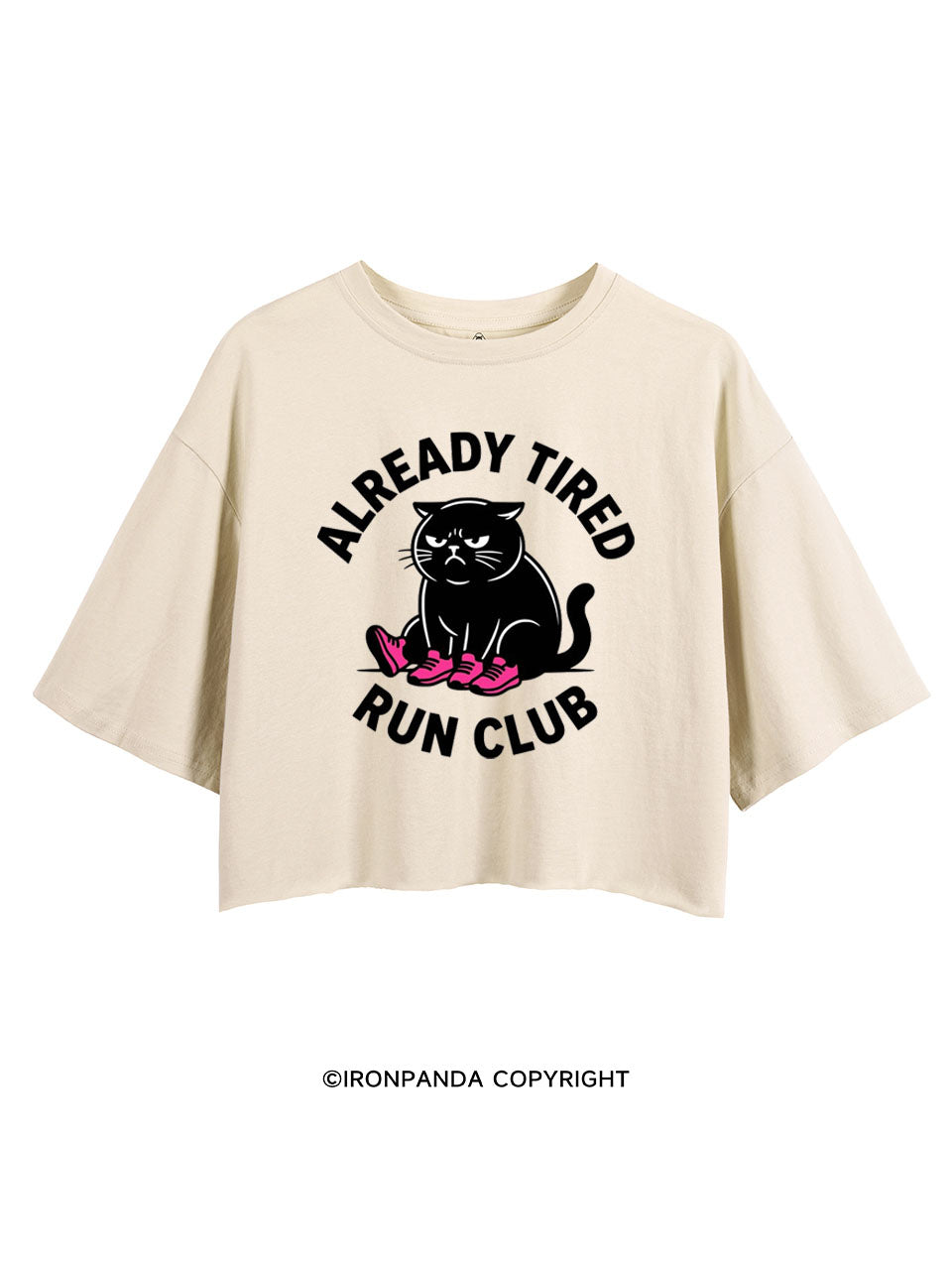 ALREADY TIRED RUN CLUB CROP TOPS