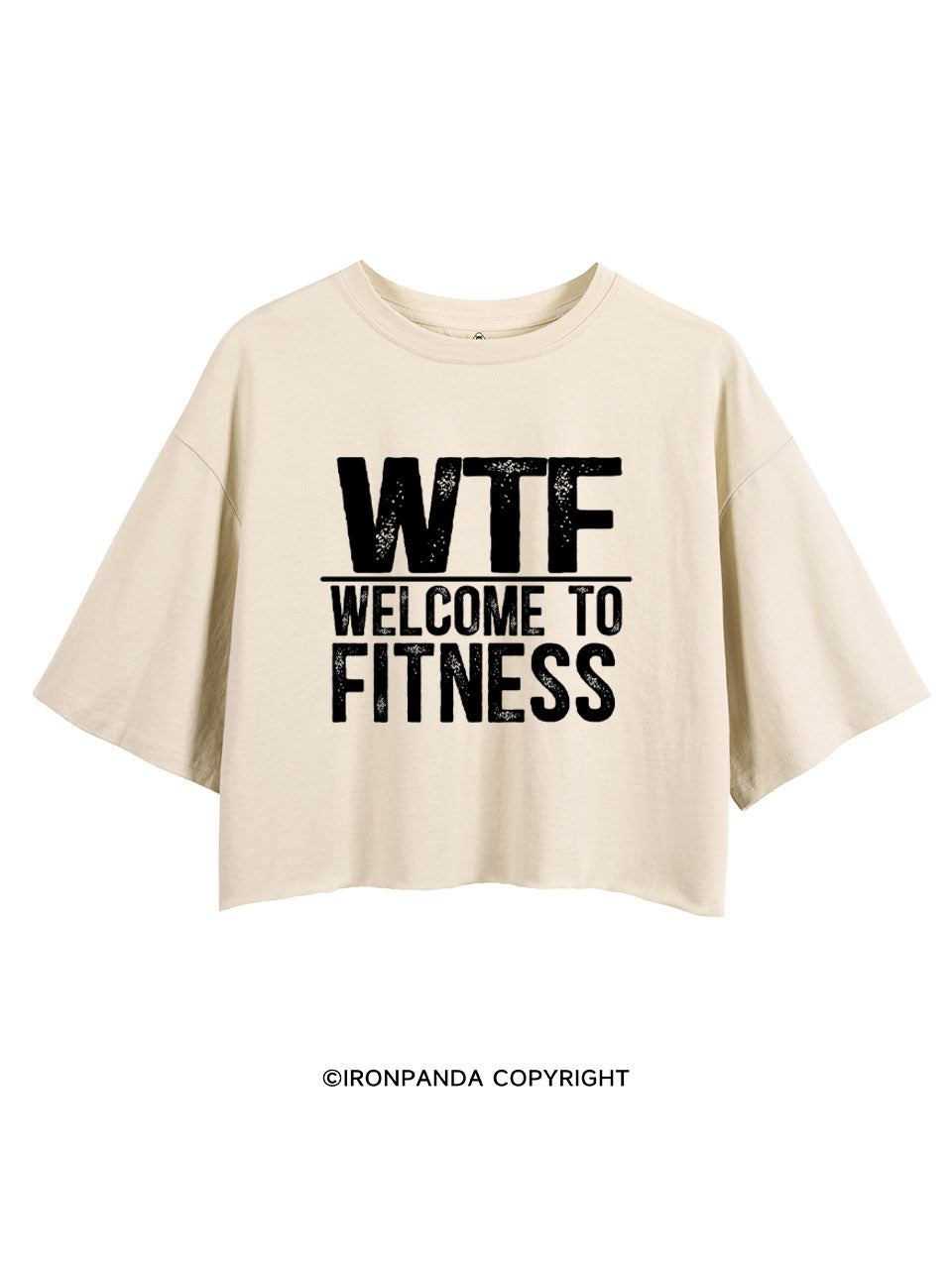 WTF WELCOME TO FITNESS CROP TOPS