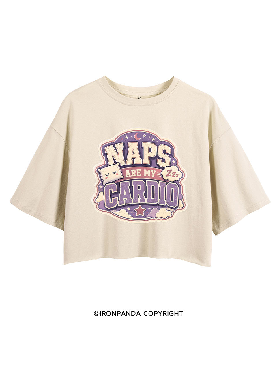 NAPS ARE MY CARDIO GYM CROP TOPS