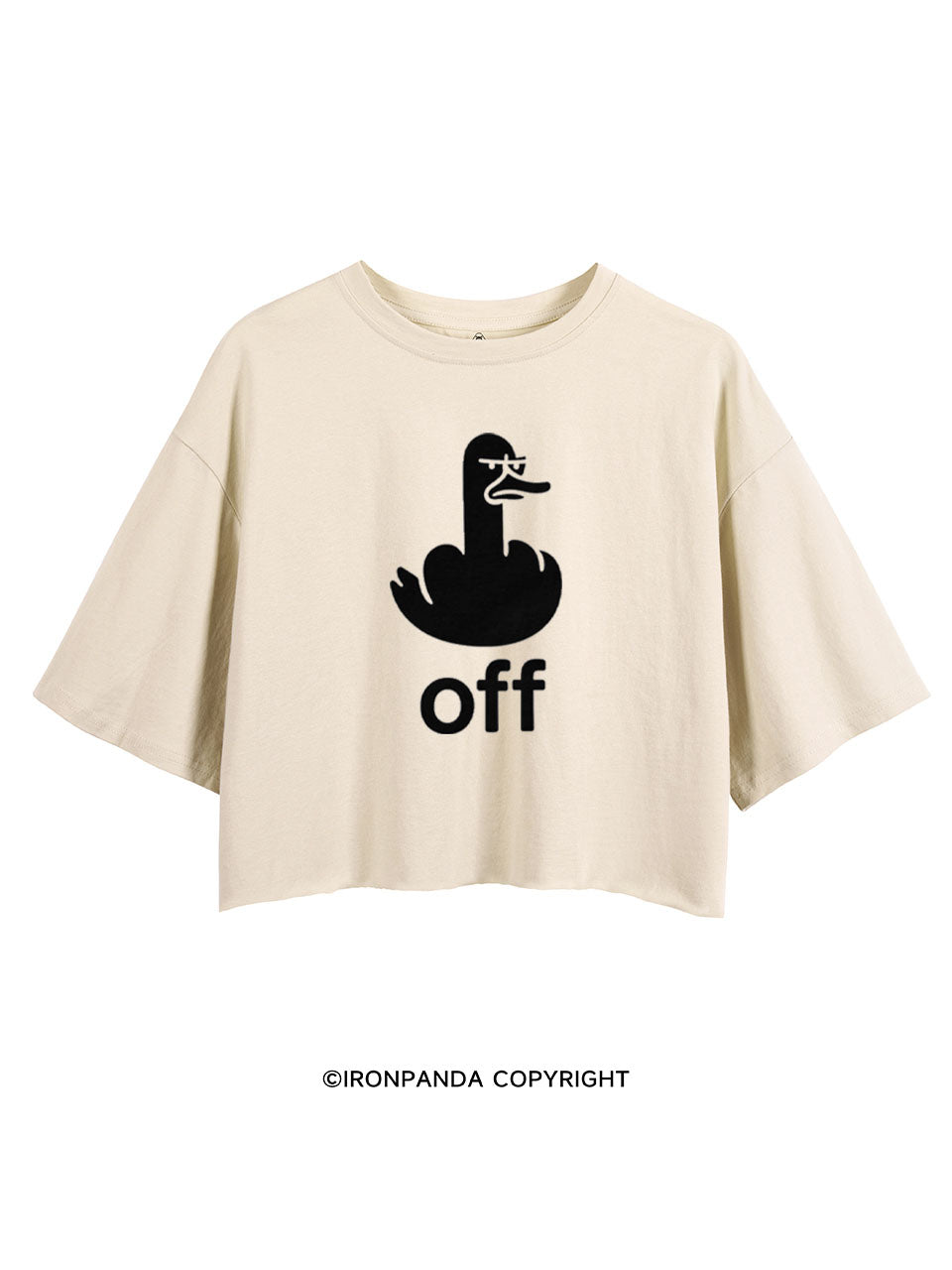 OFF SILLY GOOSE CROP TOPS