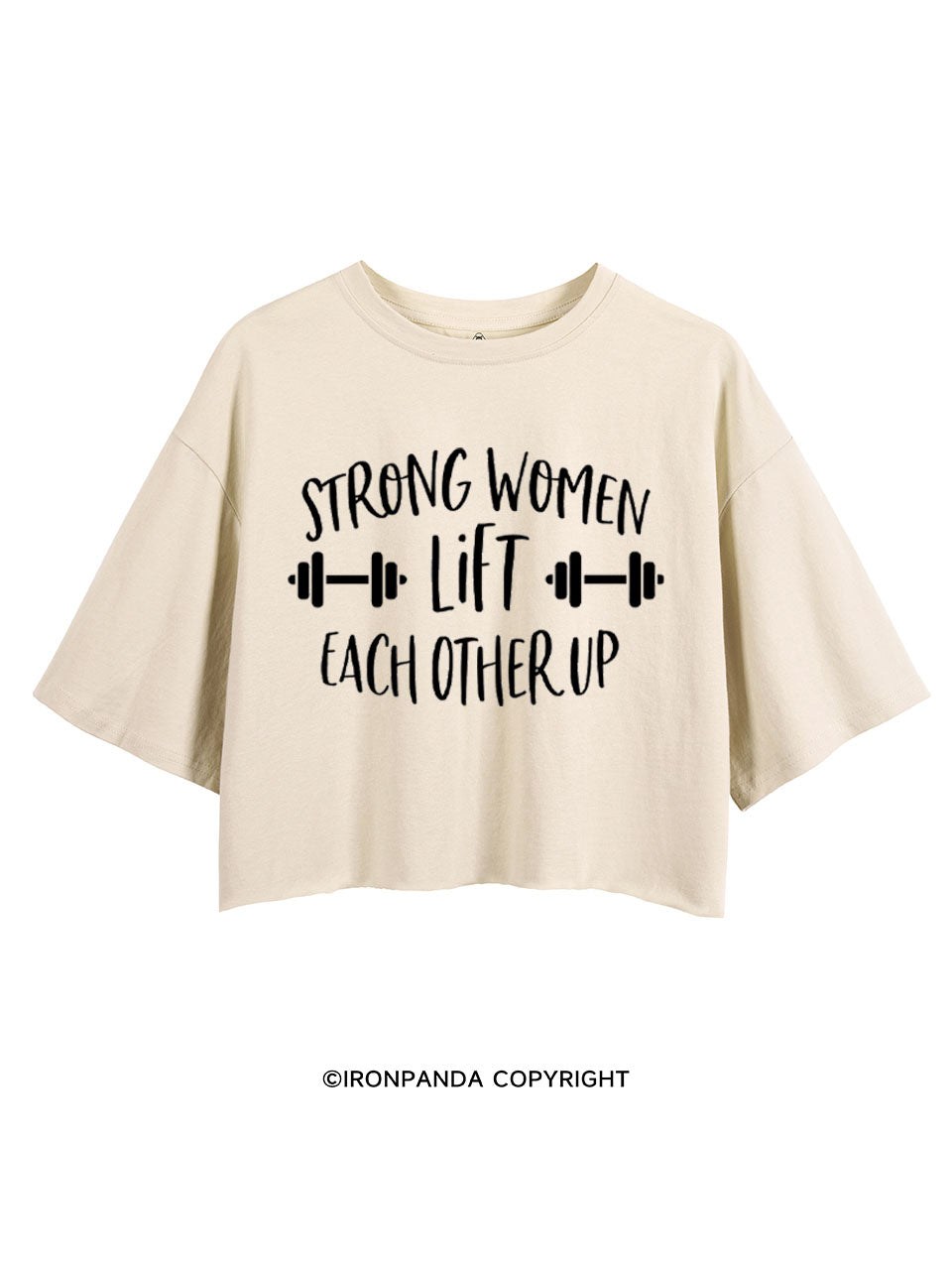 STRONG WOMEN LIFT EACH OTHER UP GYM CROP TOPS
