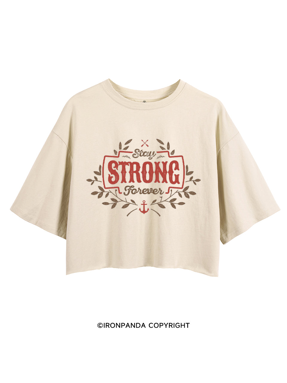 STAY STRONG FOREVER CROP TOPS