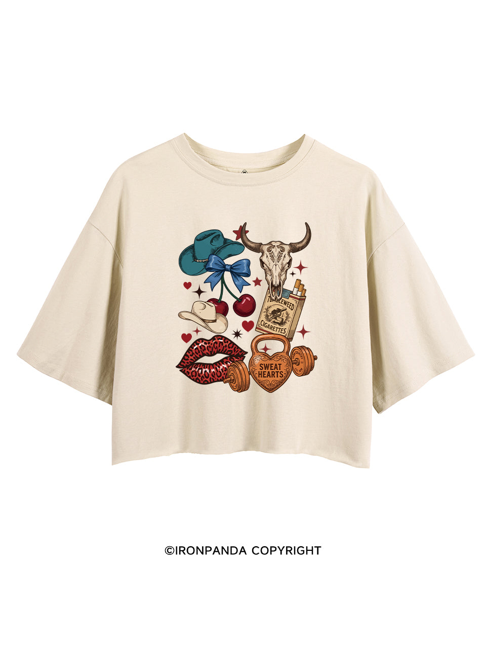 Sweat Hearts Western Gym CROP TOPS