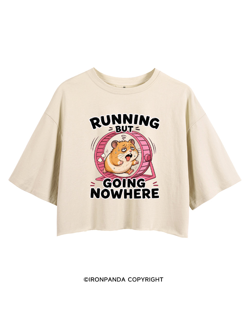 RUNNING BUT GOING NOWHERE CROP TOPS