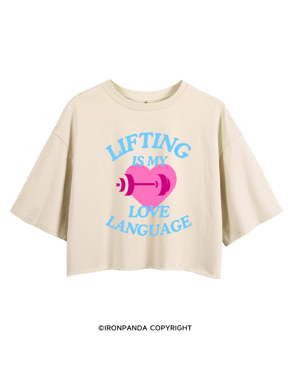 LIFTING IS MY LOVE LANGUAGE WORKOUT CROP TOPS