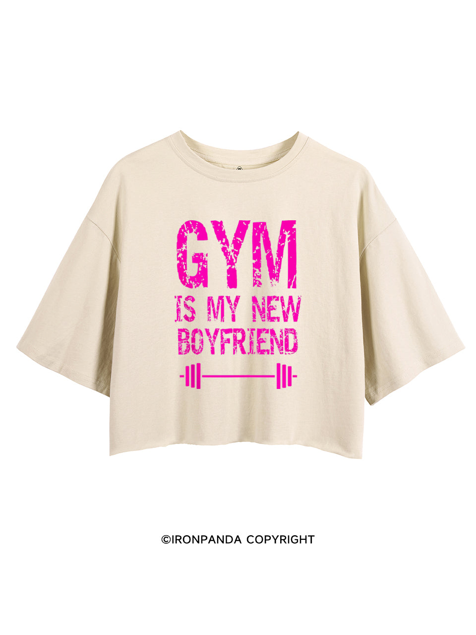 GYM IS MY NEW BOYFRIEND CROP TOPS