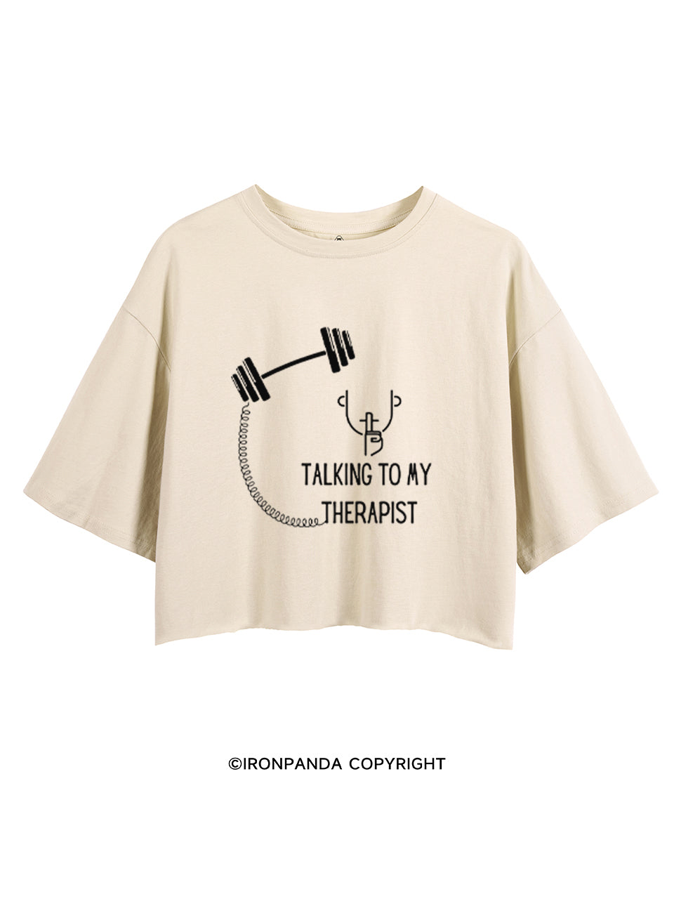 TALKING TO MY THERAPIST CROP TOPS