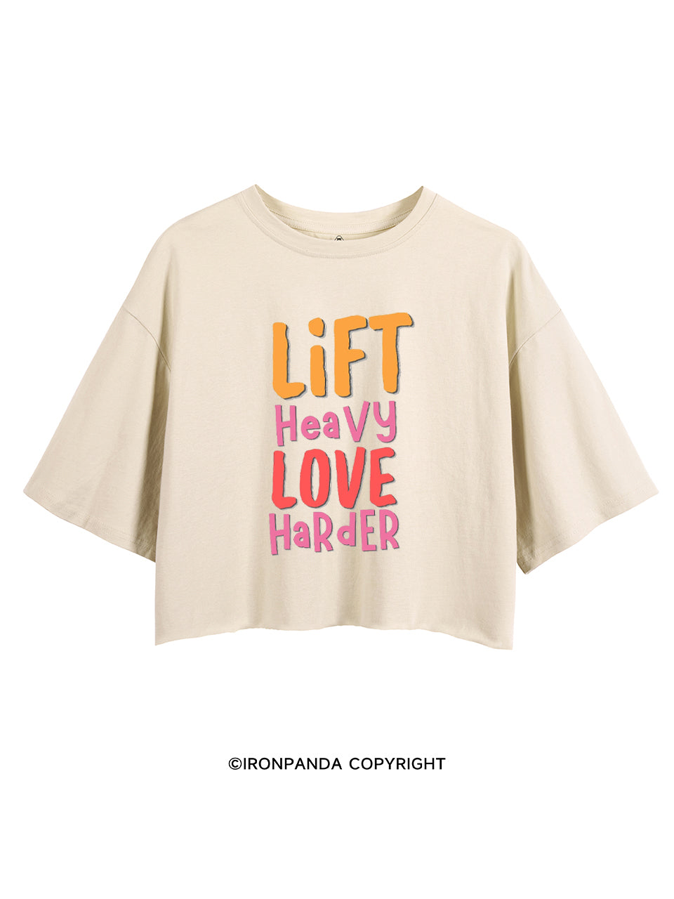 LIFT HEAVY LOVE HARDER CROP TOPS