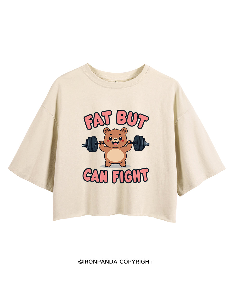 FAT BUT CAN FIGHT CROP TOPS