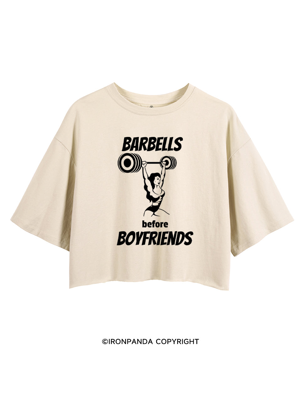 BARBELLS BEFORE BOYFRIENDS CROP TOPS