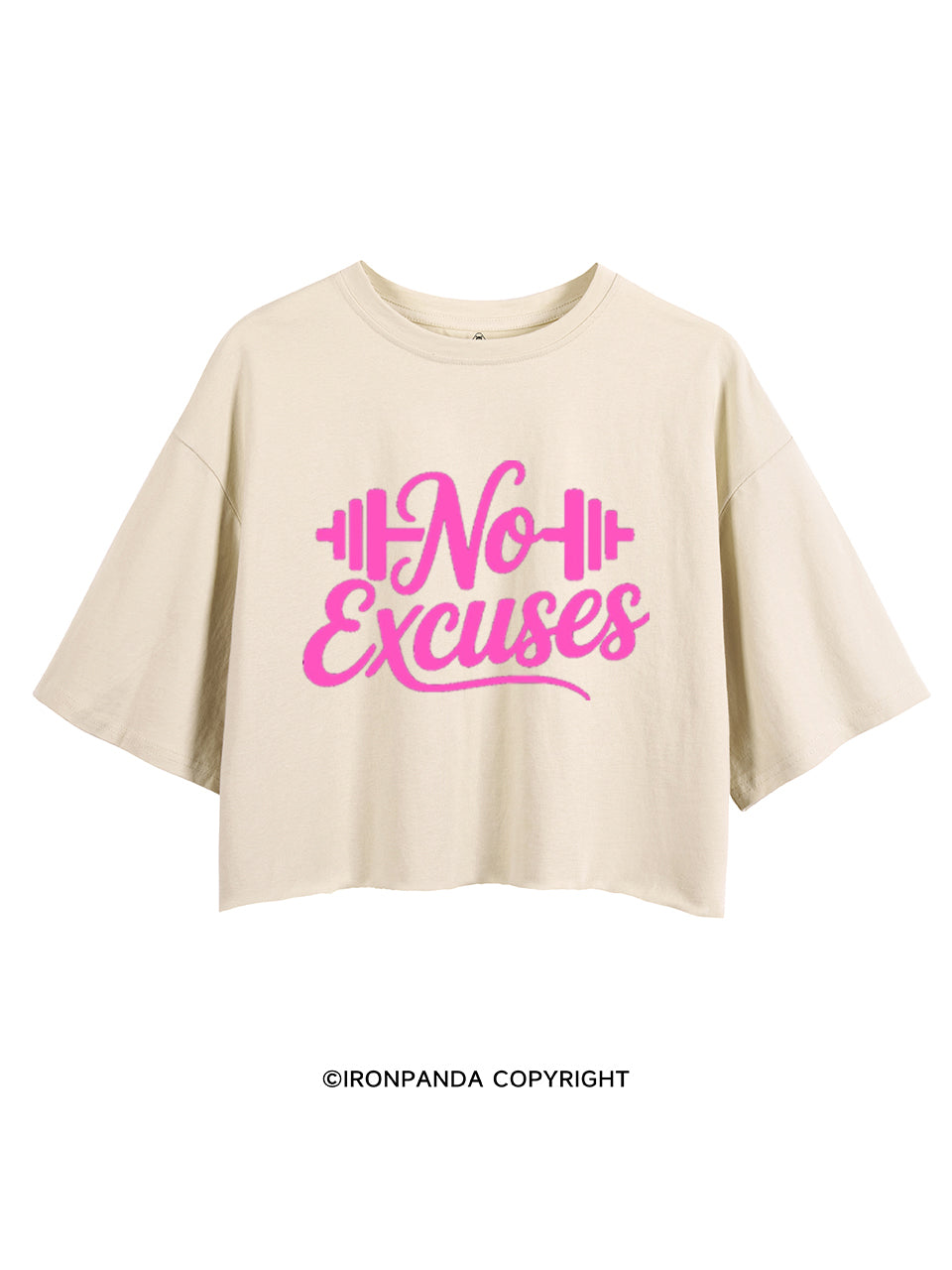 NO EXCUSES JUST GO TO THE GYM CROP TOPS