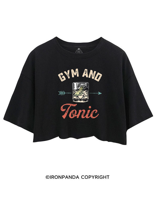 GYM AND TONIC GIN CROP TOPS