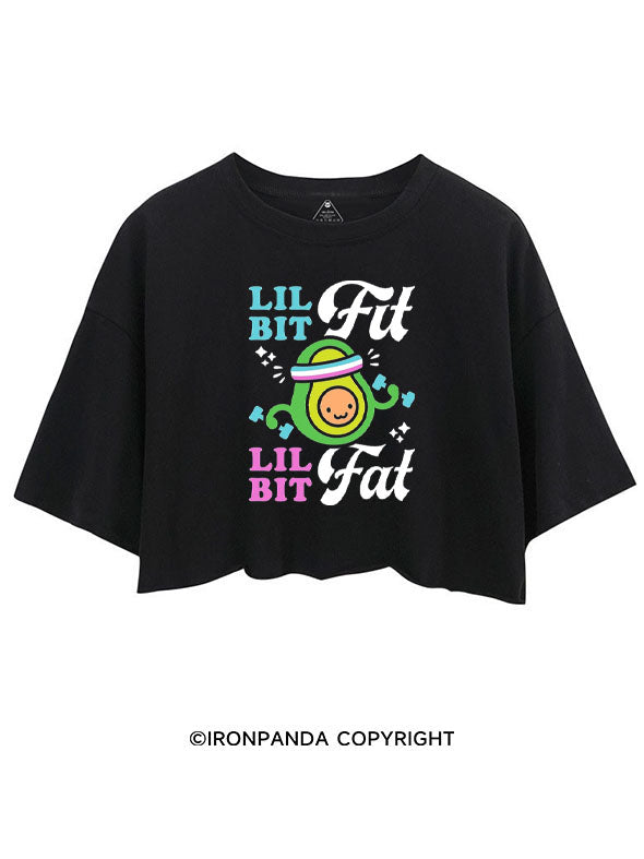 LIL BIT FIT LIL BIT FAT CROP TOPS