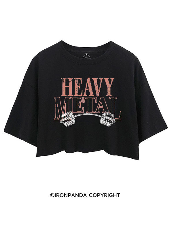 HEAVY METAL FITNESS CROP TOPS