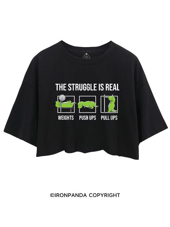T-Rex The Struggle is Real CROP TOPS