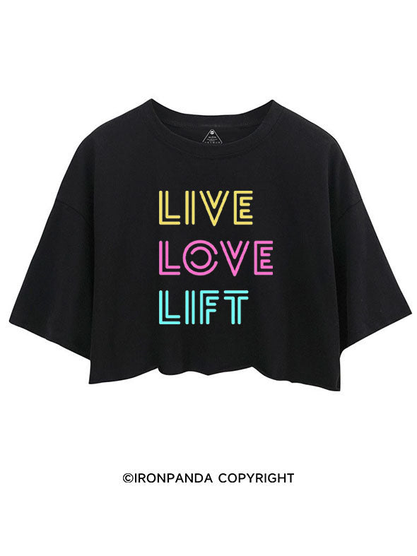LIVE LOVE LIFT WORKOUT CROP TOPS