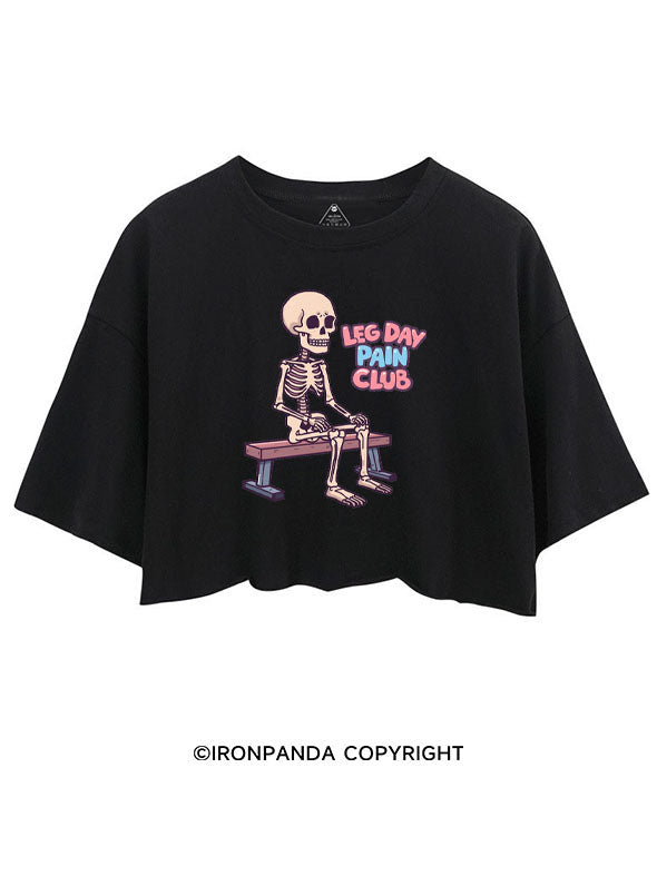 LEG DAY PAIN CLUB CROP TOPS