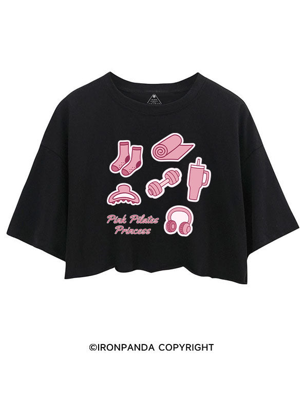PINK PILATES PRINCESS CROP TOPS