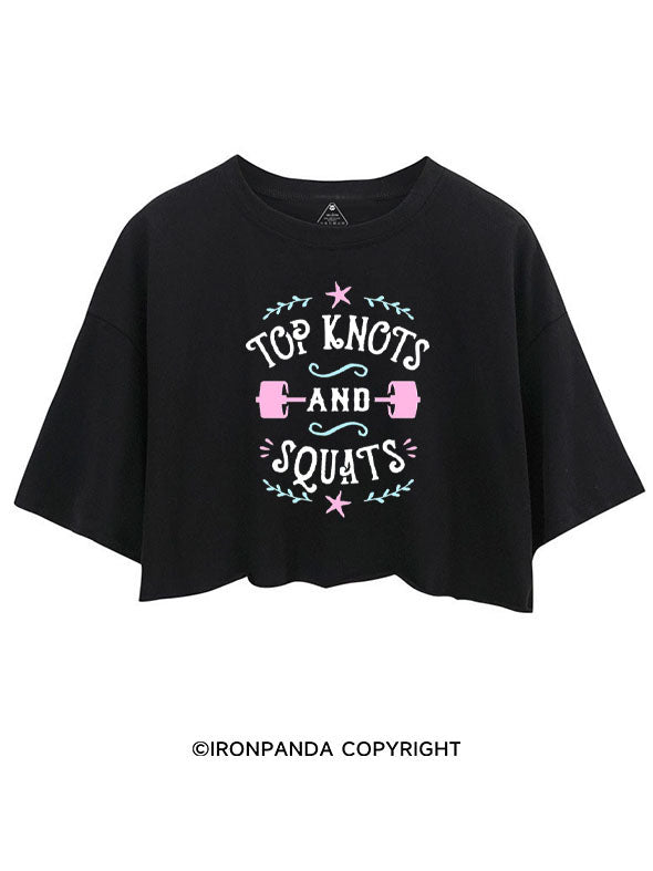 TOP KNOTS AND SQUATS CROP TOPS