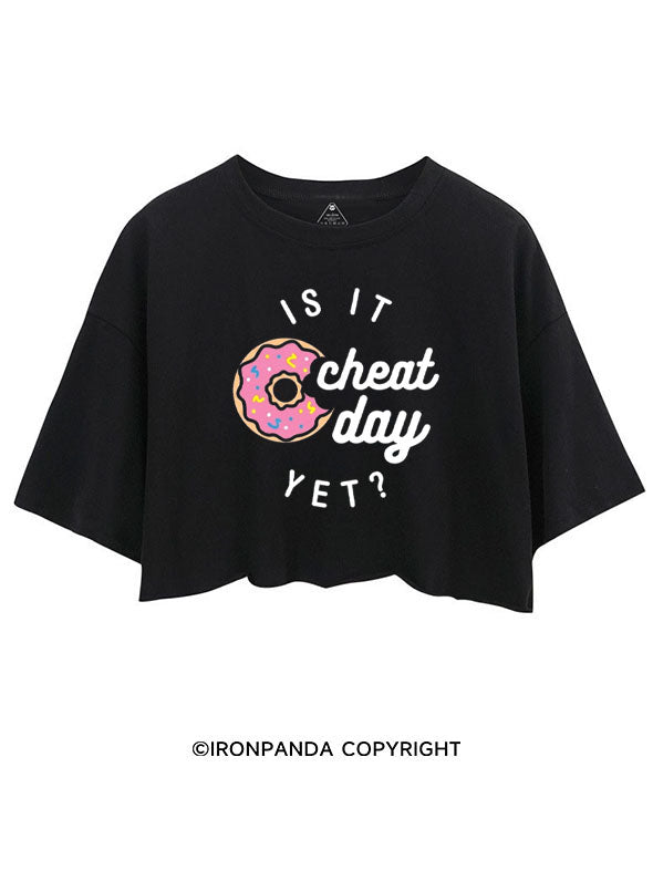 IS IT CHEAT DAY YET DONUT CROP TOPS