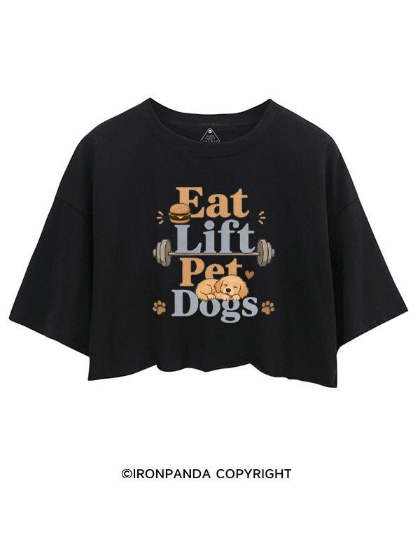 EAT LIFT PET DOGS WORKOUT CROP TOPS