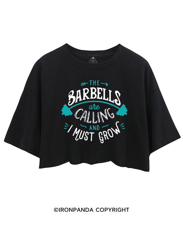 THE BARBELLS ARE CALLING AND I MUST GROW CROP TOPS