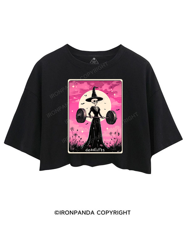 DEADLIFTING WITCHCRAFT CROP TOPS