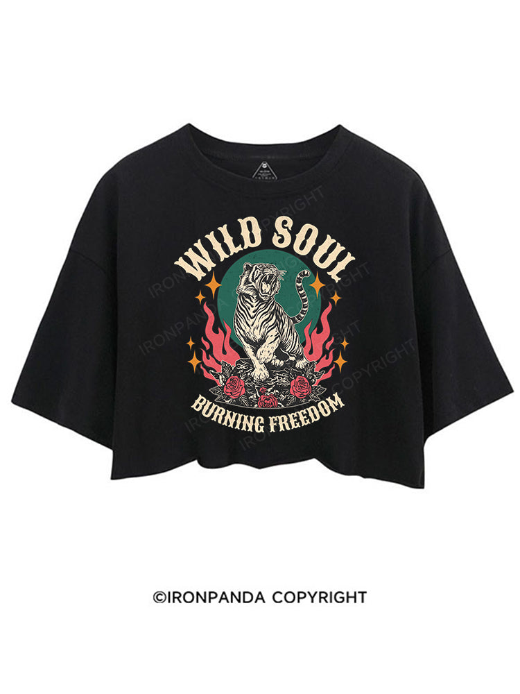 WILD SOUL BURNING FREEDOM CROP TOPS