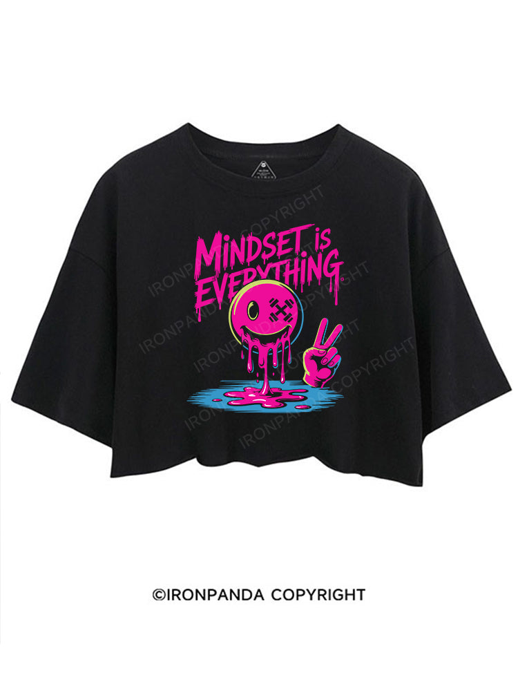 MINDSET IS EVERYTHING CROP TOPS