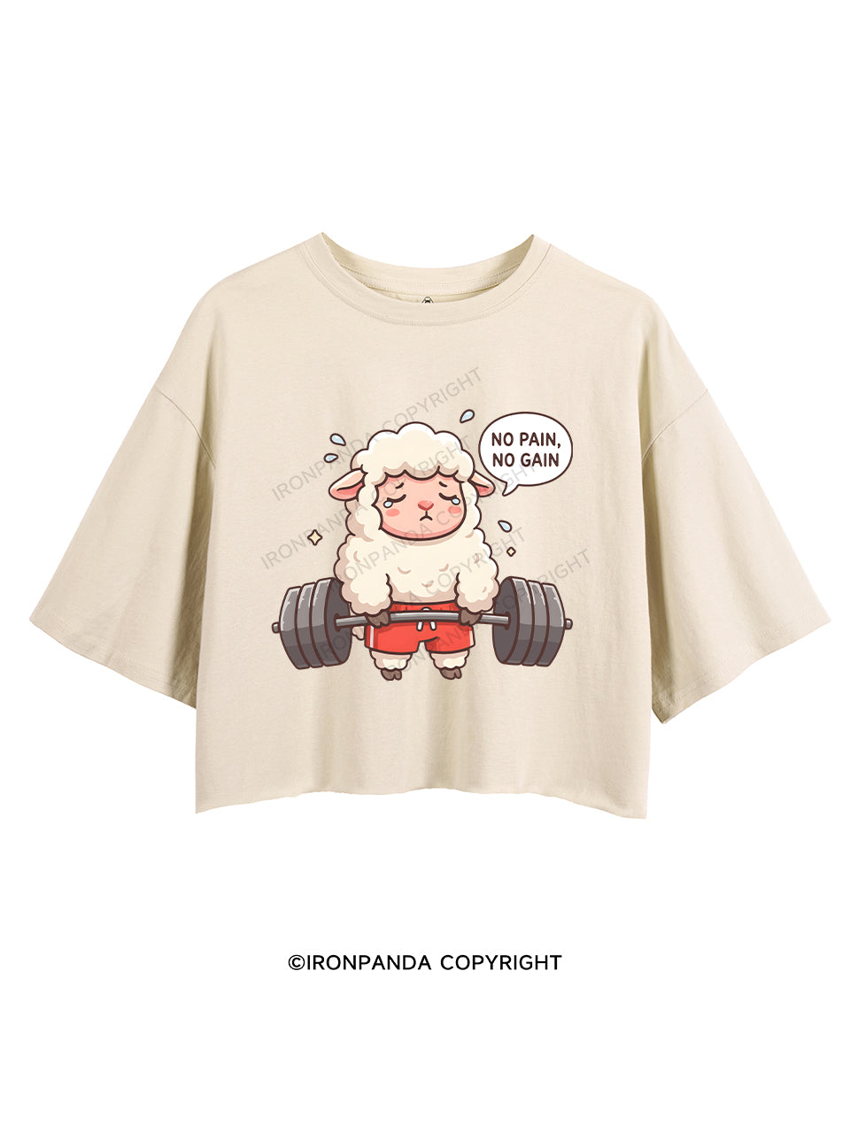NO PAIN, NO GAIN CROP TOPS