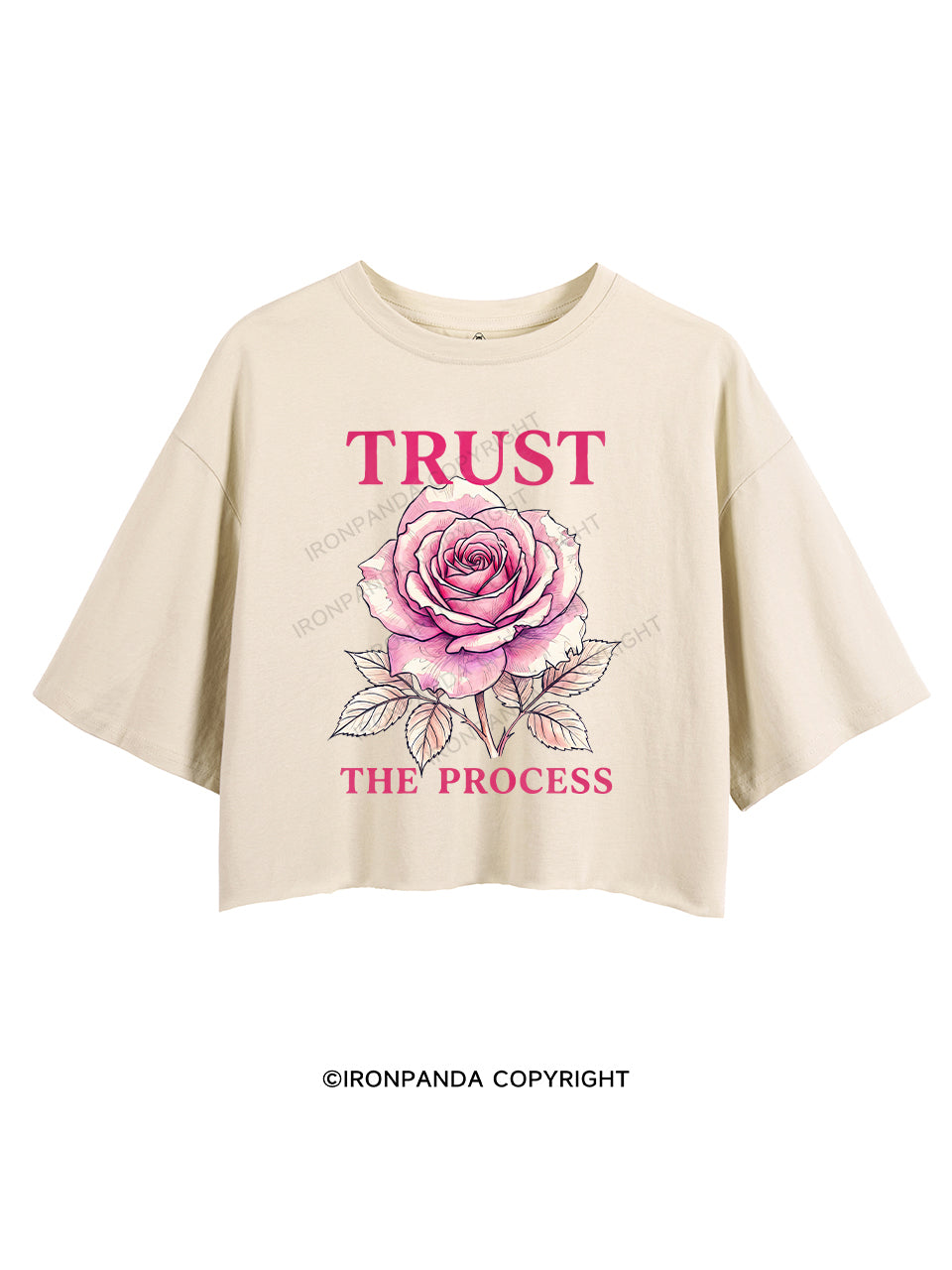TRUST THE PROCESS CROP TOPS