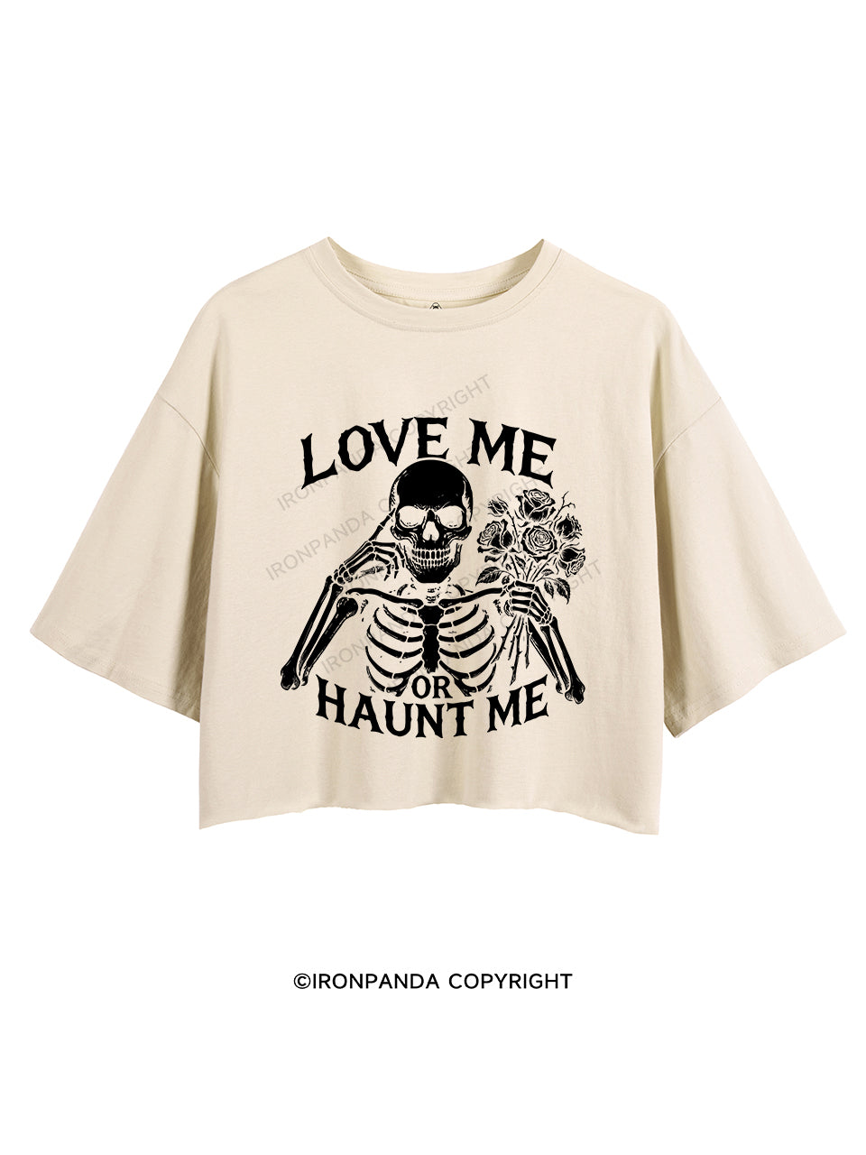 LOVE ME OR HAUNT ME CROP TOPS