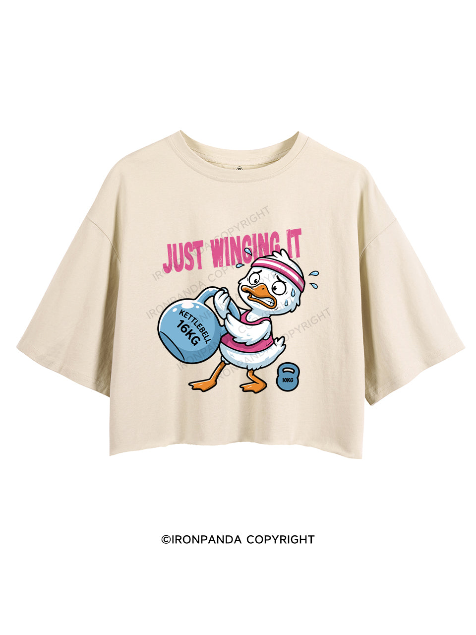JUST WINGING IT CROP TOPS