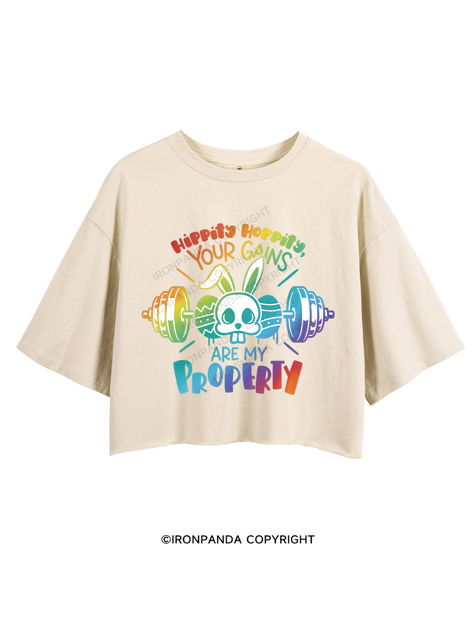 Hippity Hoppity, your gains are my property CROP TOPS