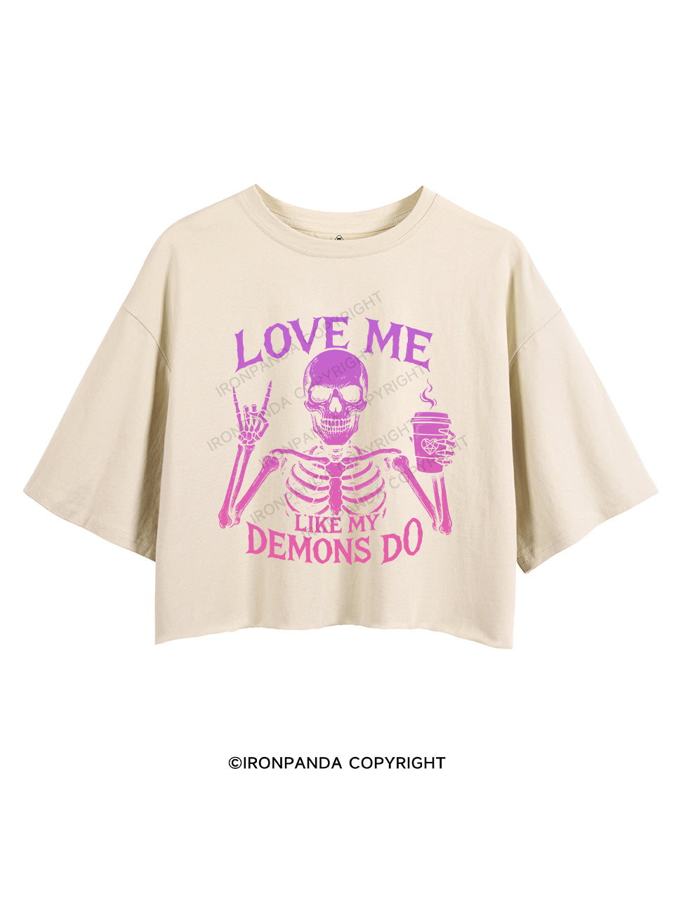 LOVE ME LIKE MY DEMONS DO CROP TOPS