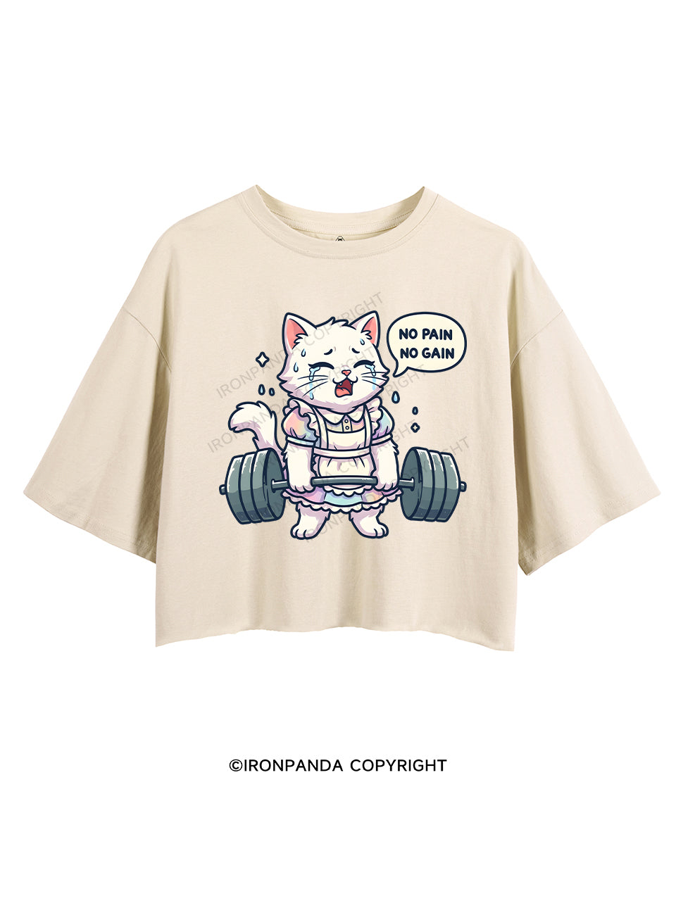 NO PAIN, NO GAIN CROP TOPS