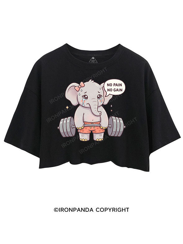 No Pain No Gain CROP TOPS