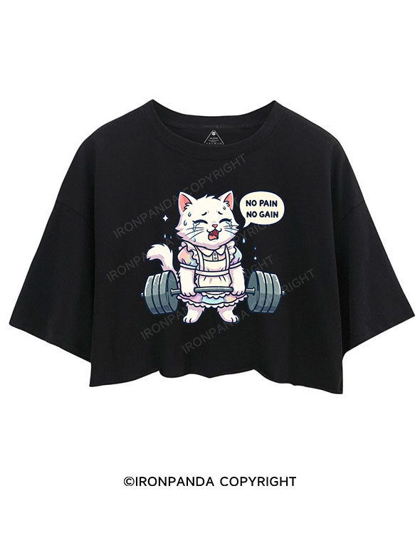 NO PAIN, NO GAIN CROP TOPS