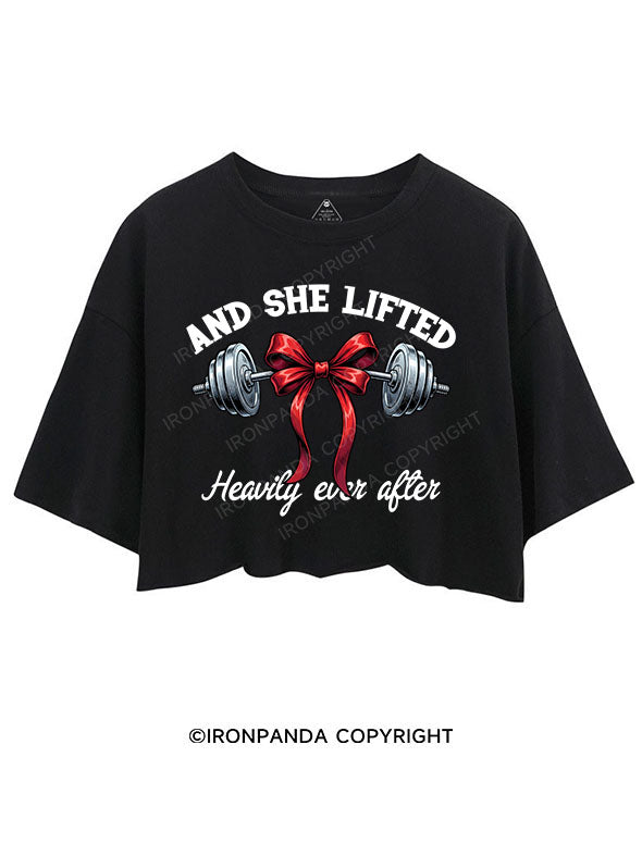AND SHE LIFTED CROP TOPS